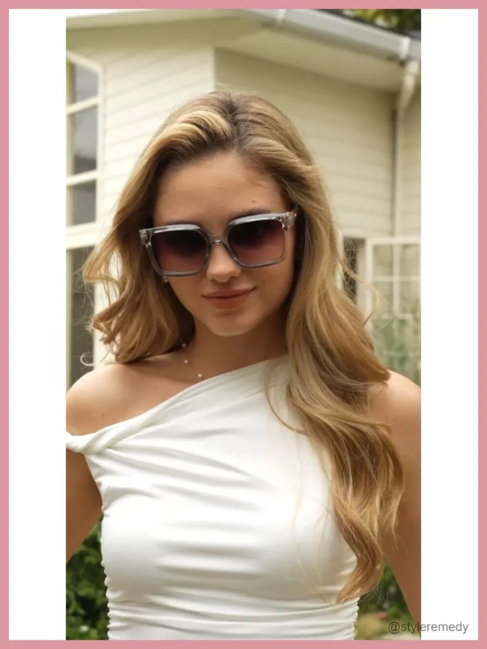 Square Oversized Chunky Frame Streetwear Sunglasses with Headband Function